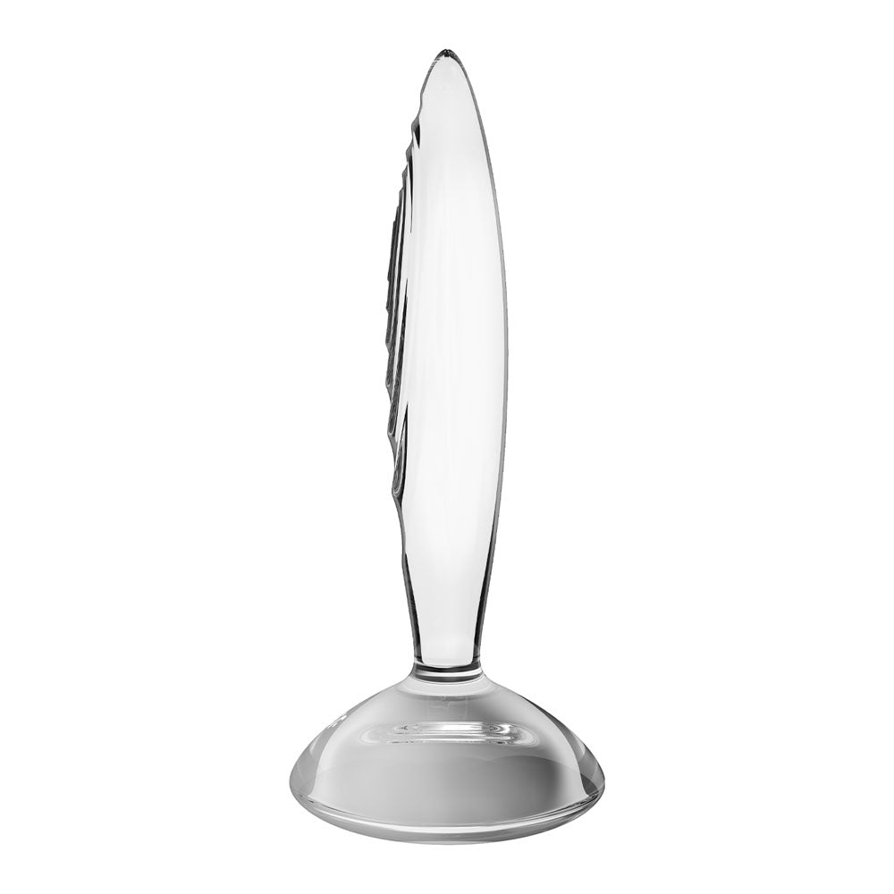 Buy Satisfyer Sparkling Crystal - Clear Glass Butt Plug – Naughtyhut NZ sex toys online. Discreet delivery & top brands.