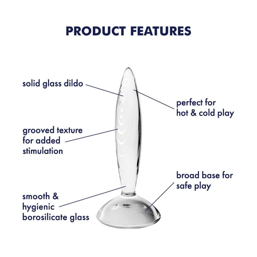 Buy Satisfyer Sparkling Crystal - Clear Glass Butt Plug – Naughtyhut NZ sex toys online. Discreet delivery & top brands.