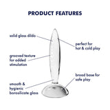 Buy Satisfyer Sparkling Crystal - Clear Glass Butt Plug – Naughtyhut NZ sex toys online. Discreet delivery & top brands.