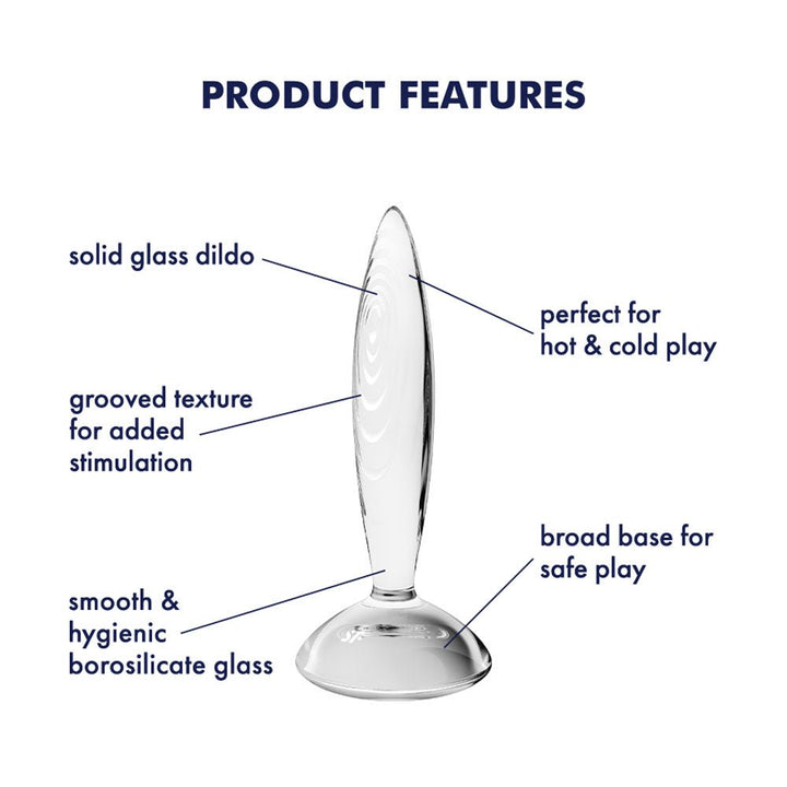 Satisfyer Sparkling Crystal - Clear Glass Butt Plug – Sex toys NZ by Naughtyhut. Discreet delivery nationwide.