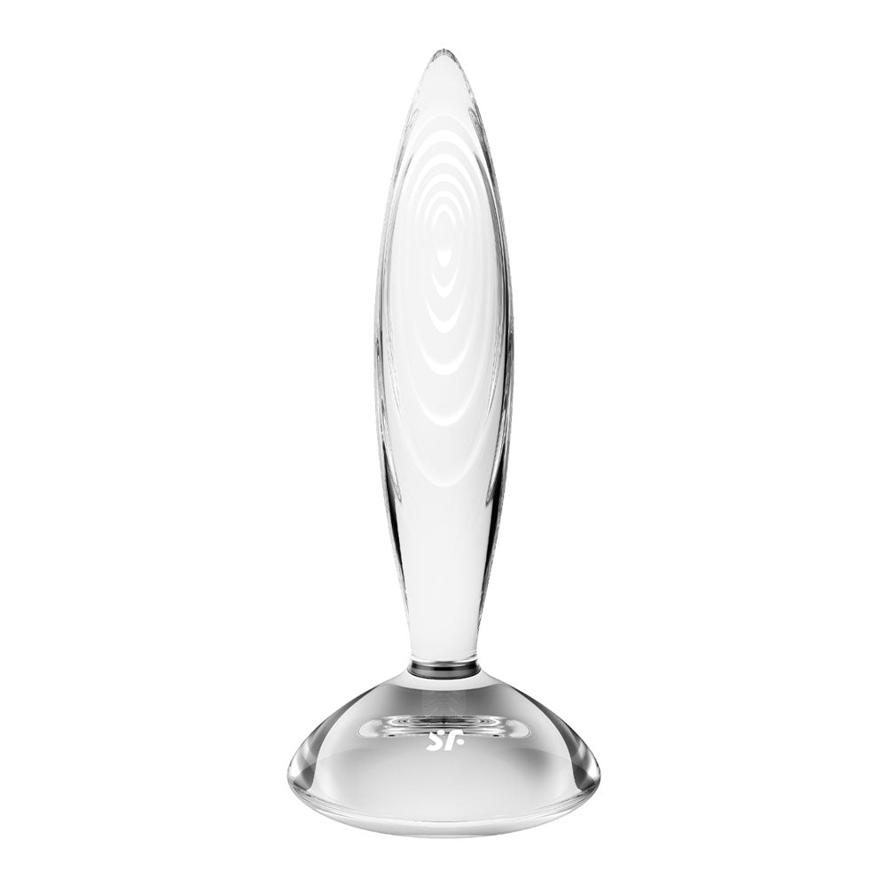 Buy Satisfyer Sparkling Crystal - Clear Glass Butt Plug – Naughtyhut NZ sex toys online. Discreet delivery & top brands.