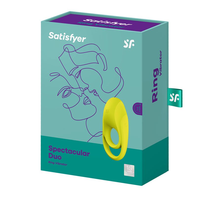 Satisfyer Spectacular Duo - Light Green USB Rechargeable Cock & Balls Ring – Sex toys NZ by Naughtyhut. Discreet delivery nationwide.