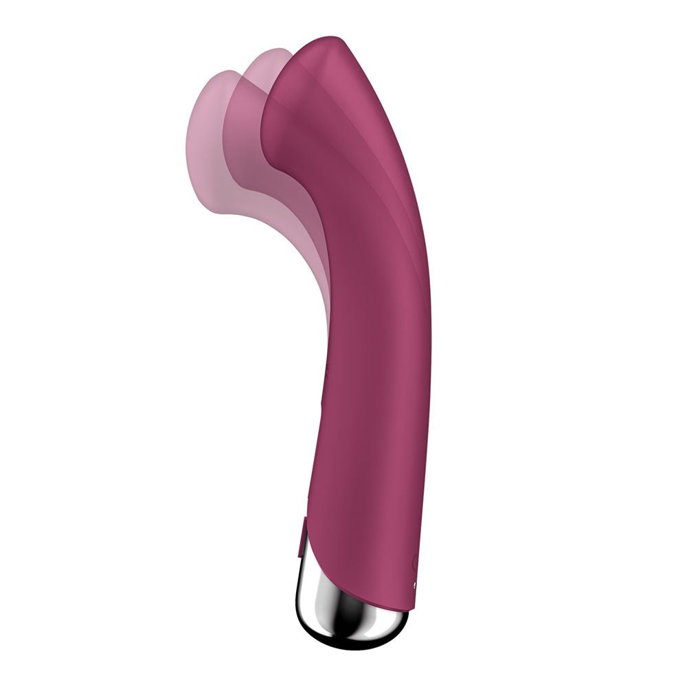 Buy Satisfyer Spinning G - Spot 1 - Red - Red 16.5 cm USB Rechargeable Rotating Vibrator – Naughtyhut NZ sex toys online. Discreet delivery & top brands.