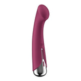 Buy Satisfyer Spinning G - Spot 1 - Red - Red 16.5 cm USB Rechargeable Rotating Vibrator – Naughtyhut NZ sex toys online. Discreet delivery & top brands.