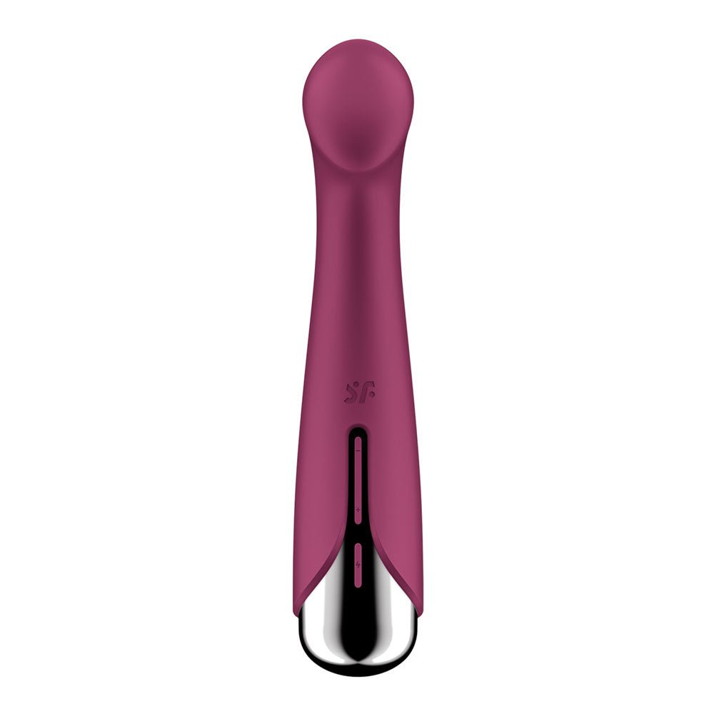 Buy Satisfyer Spinning G - Spot 1 - Red - Red 16.5 cm USB Rechargeable Rotating Vibrator – Naughtyhut NZ sex toys online. Discreet delivery & top brands.