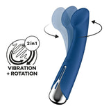 Buy Satisfyer Spinning G - Spot 1 - Blue - Blue 16.5 cm USB Rechargeable Rotating Vibrator – Naughtyhut NZ sex toys online. Discreet delivery & top brands.