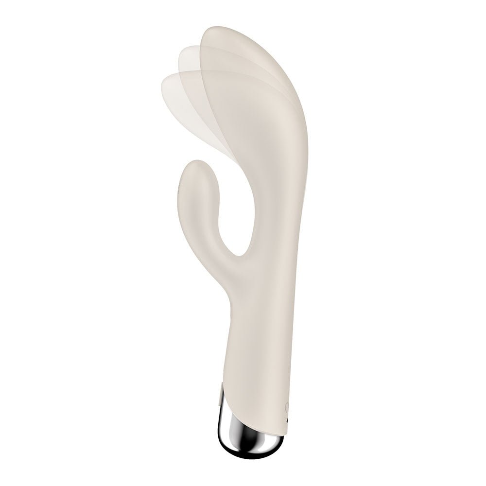 Buy Satisfyer Spinning Rabbit 1 - Beige - Beige 20 cm USB Rechargeable Rotating Rabbit Vibrator – Naughtyhut NZ sex toys online. Discreet delivery & top brands.