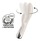 Buy Satisfyer Spinning Rabbit 1 - Beige - Beige 20 cm USB Rechargeable Rotating Rabbit Vibrator – Naughtyhut NZ sex toys online. Discreet delivery & top brands.