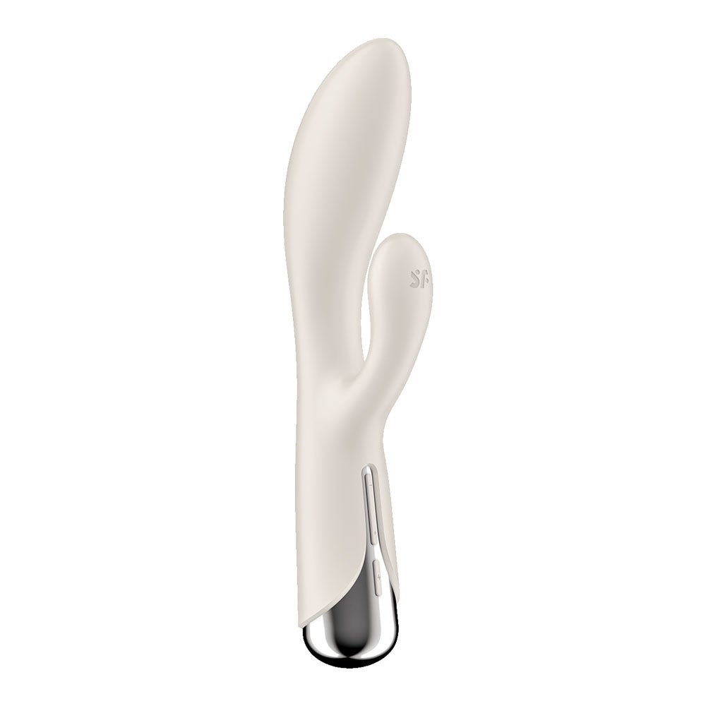 Buy Satisfyer Spinning Rabbit 1 - Beige - Beige 20 cm USB Rechargeable Rotating Rabbit Vibrator – Naughtyhut NZ sex toys online. Discreet delivery & top brands.