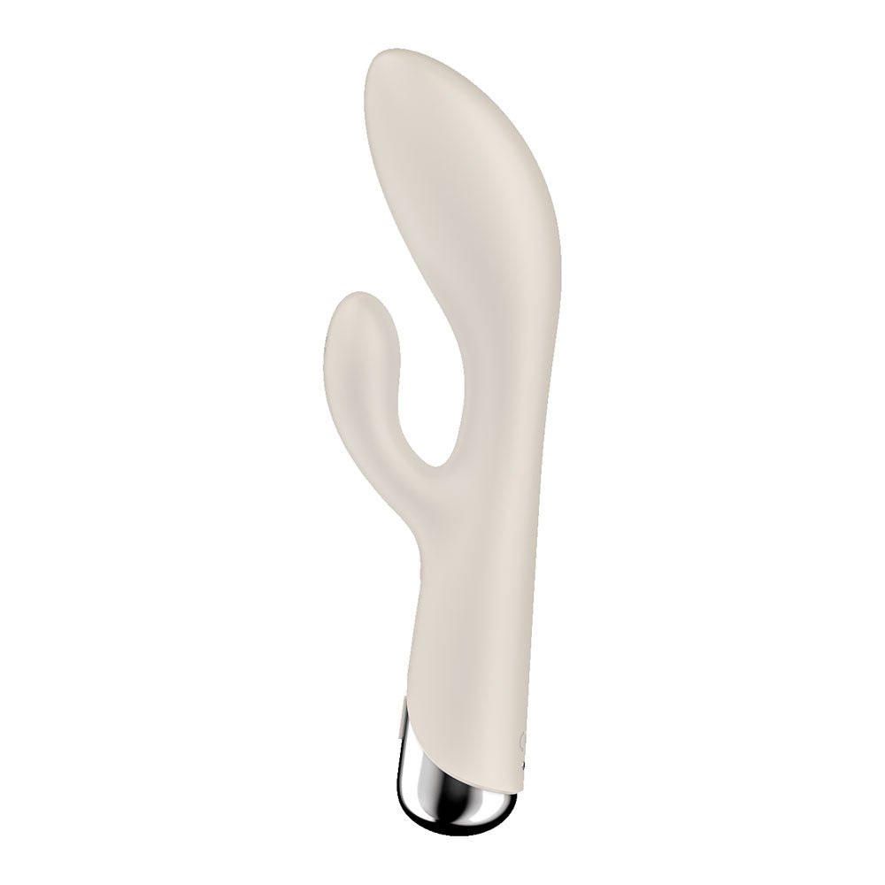 Buy Satisfyer Spinning Rabbit 1 - Beige - Beige 20 cm USB Rechargeable Rotating Rabbit Vibrator – Naughtyhut NZ sex toys online. Discreet delivery & top brands.