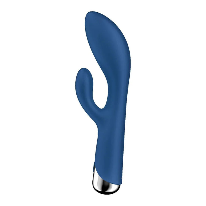 Satisfyer Spinning Rabbit 1 - Rotating Rabbit Vibrator in Blue, front view
