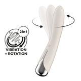 Buy Satisfyer Spinning Vibe 1 - Beige - Beige 17.8 cm USB Rechargeable Rotating Vibrator – Naughtyhut NZ sex toys online. Discreet delivery & top brands.