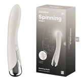 Buy Satisfyer Spinning Vibe 1 - Beige - Beige 17.8 cm USB Rechargeable Rotating Vibrator – Naughtyhut NZ sex toys online. Discreet delivery & top brands.