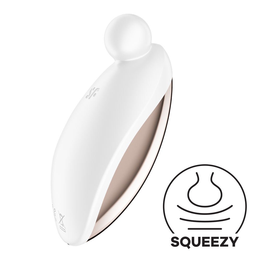 Buy Satisfyer Spot On 2 - White USB Rechargeable Stimulator – Naughtyhut NZ sex toys online. Discreet delivery & top brands.