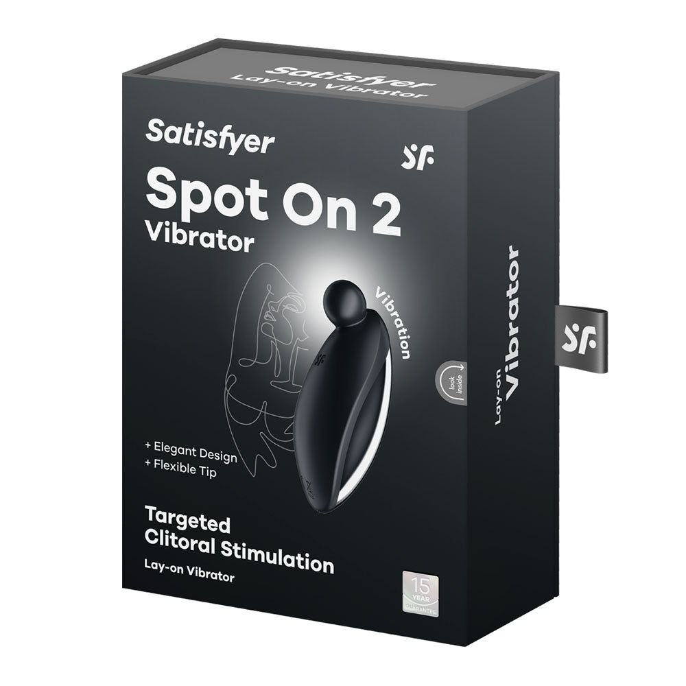 Buy Satisfyer Spot On 2 - Black USB Rechargeable Stimulator – Naughtyhut NZ sex toys online. Discreet delivery & top brands.