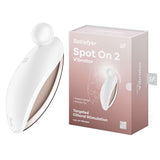 Buy Satisfyer Spot On 2 - White USB Rechargeable Stimulator – Naughtyhut NZ sex toys online. Discreet delivery & top brands.