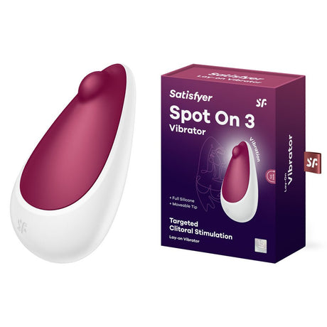 Buy Satisfyer Spot On 3 - Berry USB Rechargeable Stimulator – Naughtyhut NZ sex toys online. Discreet delivery & top brands.