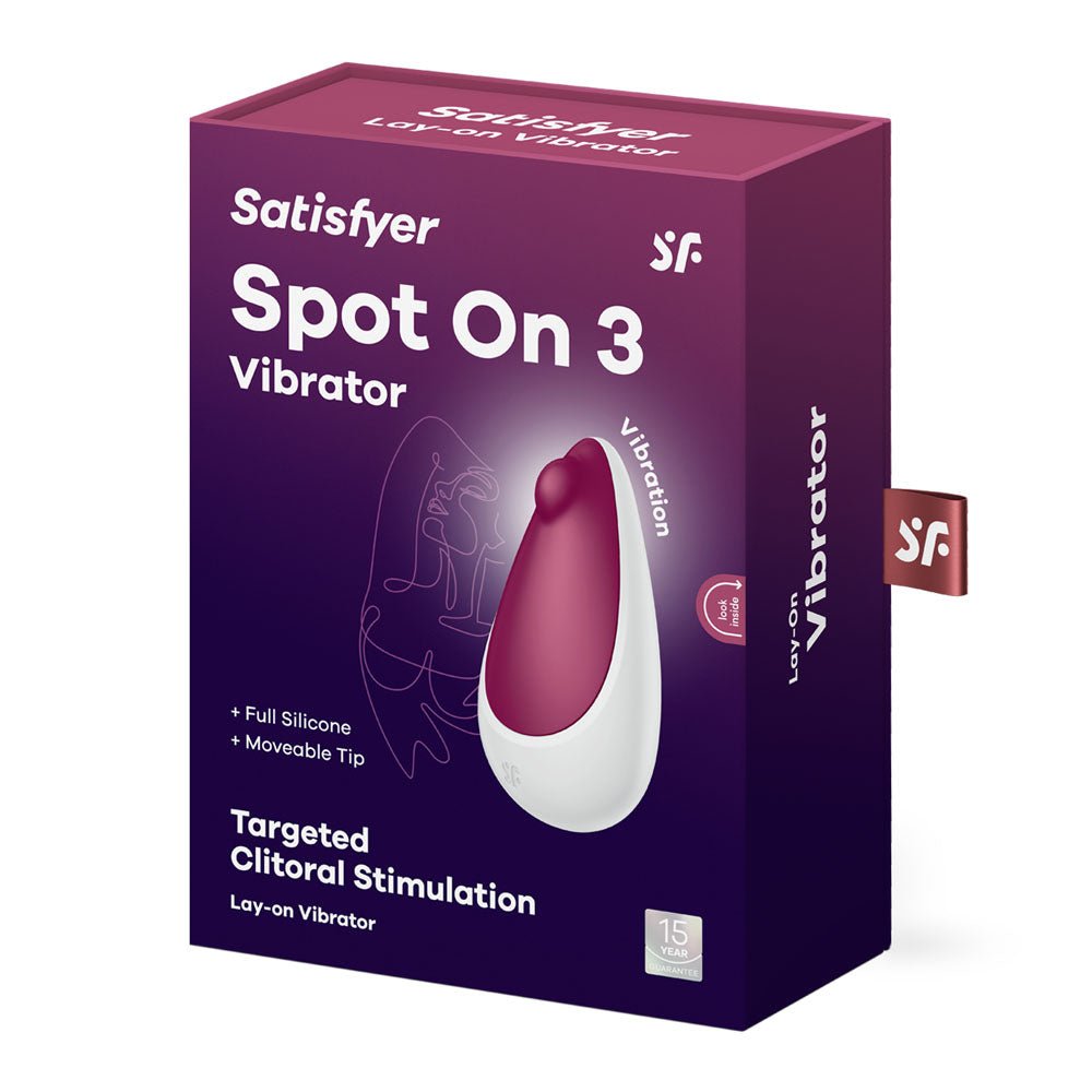 Buy Satisfyer Spot On 3 - Berry USB Rechargeable Stimulator – Naughtyhut NZ sex toys online. Discreet delivery & top brands.