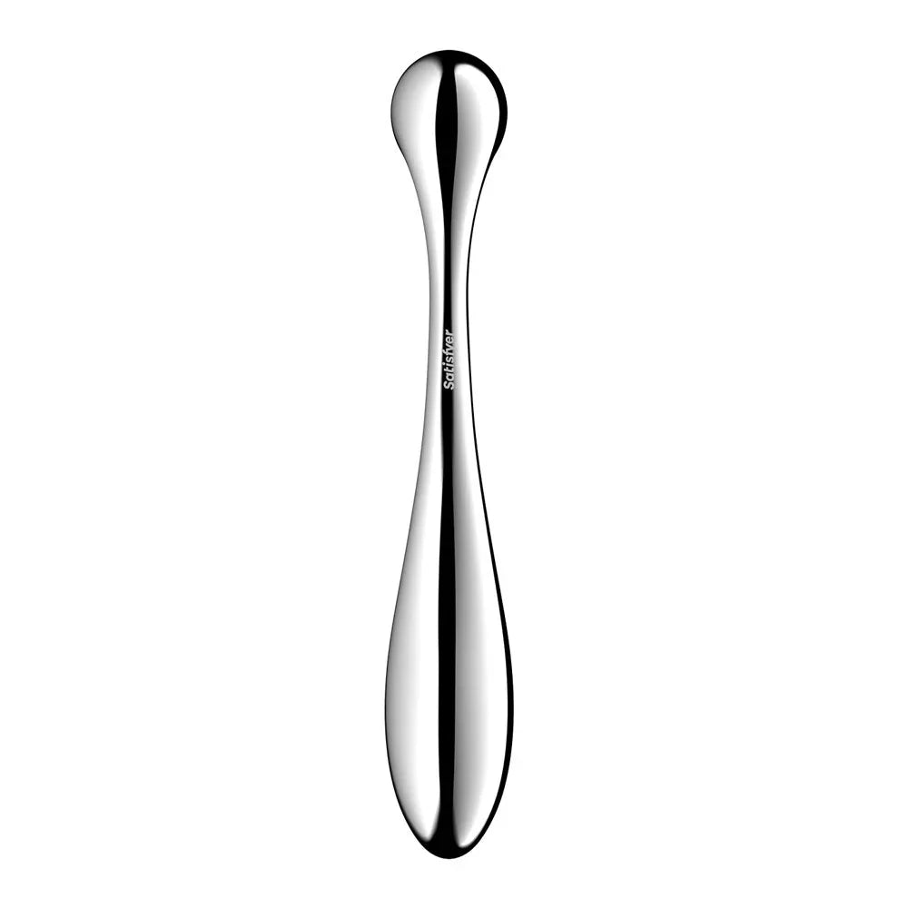 Satisfyer Star Force 4 front view with the Satisfyer logo engraved on the steel shaft