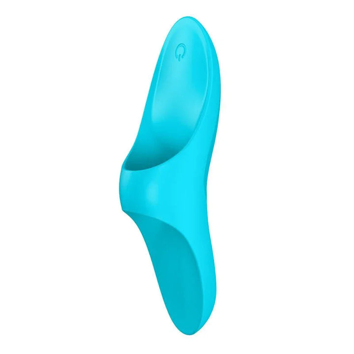 Satisfyer Teaser - Finger Stimulator in Light Blue, front view