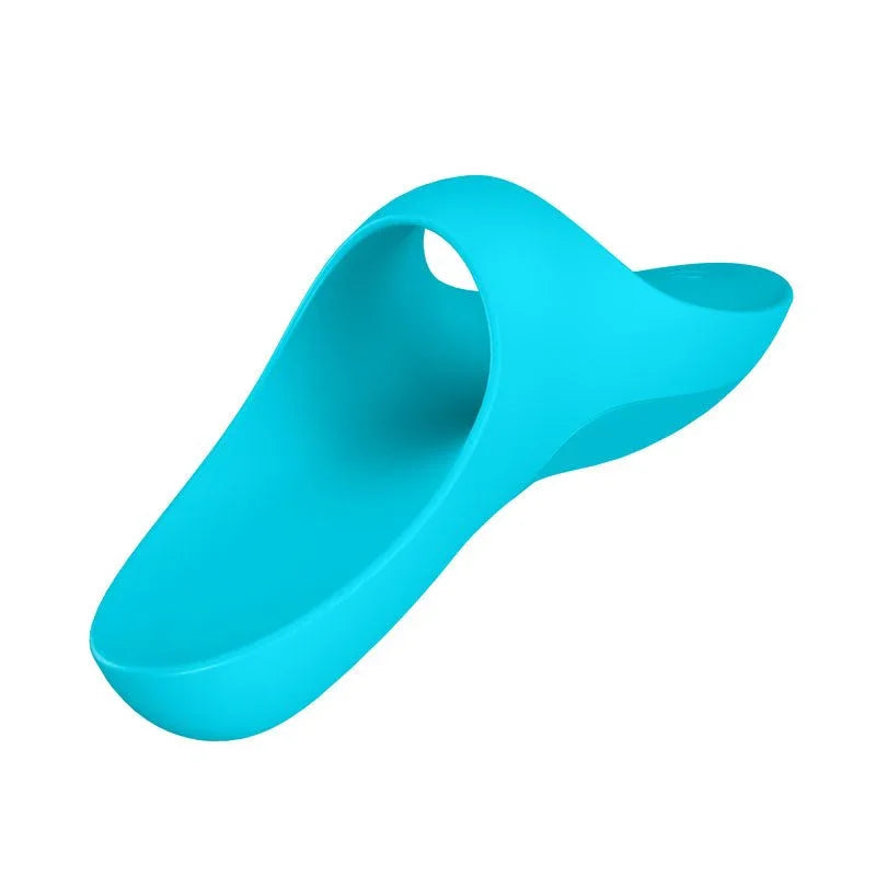 Satisfyer Teaser - Finger Stimulator in Light Blue, top view