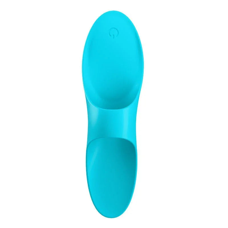 Satisfyer Teaser - Finger Stimulator in Light Blue, back view