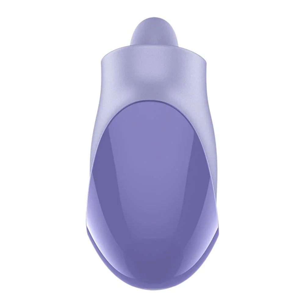 Satisfyer Tongue Dancer - Flicking Stimulator in Purple, side profile