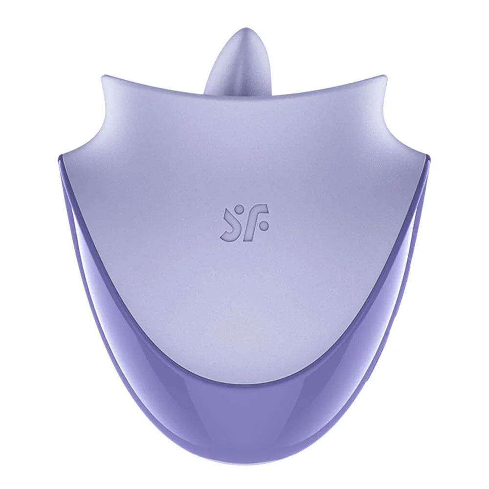 Satisfyer Tongue Dancer - Flicking Stimulator in Purple, front view