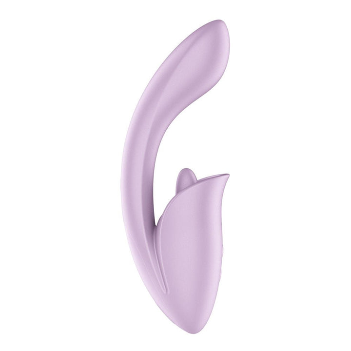 Satisfyer Tongue Expert - Violet 18 cm USB Rechargeable Vibrator with Flicking Clit Stimulator – Sex toys NZ by Naughtyhut. Discreet delivery nationwide.
