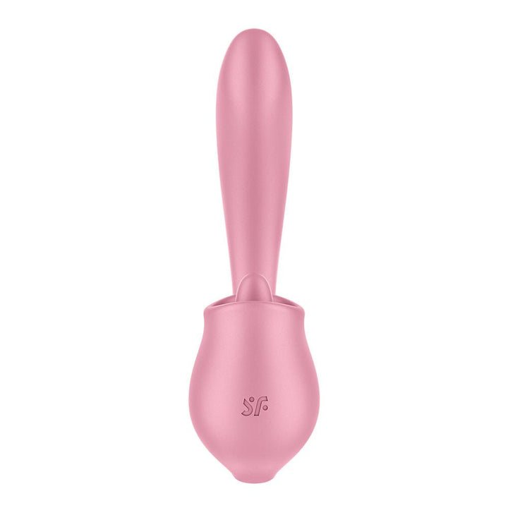 Satisfyer Tongue Genius - Pink USB Rechargeable Vibrator with Flicking Clit Stimulator – Sex toys NZ by Naughtyhut. Discreet delivery nationwide.