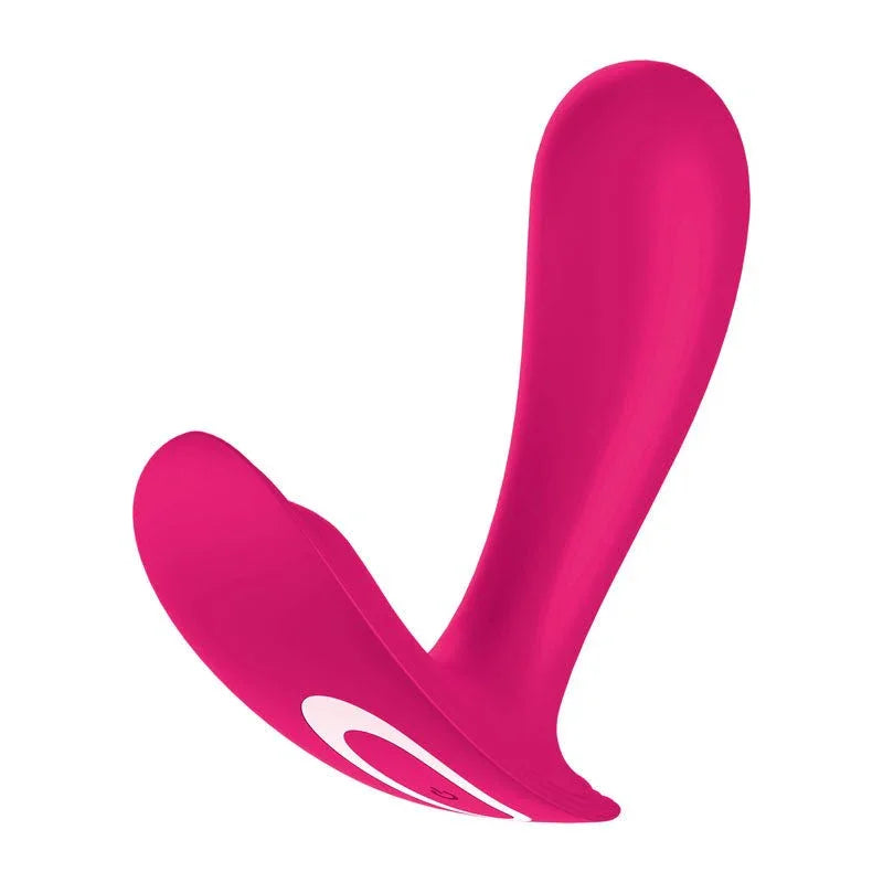 Satisfyer Top Secret - Wearable Vibrator in Pink, front view