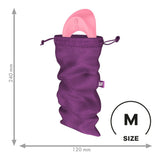 Buy Satisfyer Treasure Bag Medium - Violet - Violet Medium Toy Storage Bag – Naughtyhut NZ sex toys online. Discreet delivery & top brands.