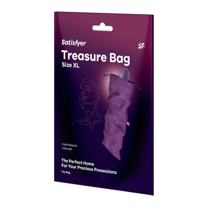 Satisfyer Treasure Bag XLarge - Violet - Violet XL Toy Storage Bag – Sex toys NZ by Naughtyhut. Discreet delivery nationwide.