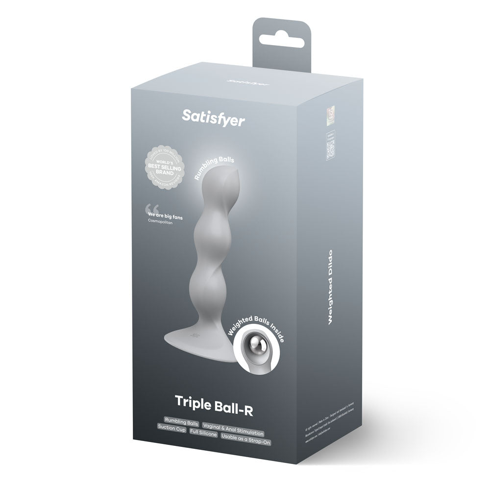 Buy Satisfyer Triple Ball - R - Grey - Grey Beaded Anal Plug – Naughtyhut NZ sex toys online. Discreet delivery & top brands.