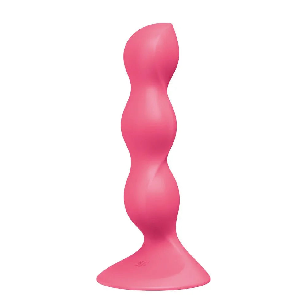 Satisfyer Triple Ball-R - Beaded Anal Plug in Red, front view