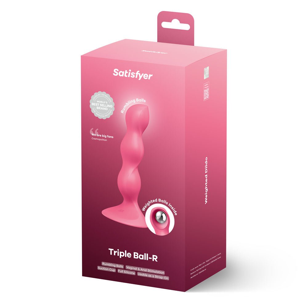 Buy Satisfyer Triple Ball - R - Red - Red Beaded Anal Plug – Naughtyhut NZ sex toys online. Discreet delivery & top brands.