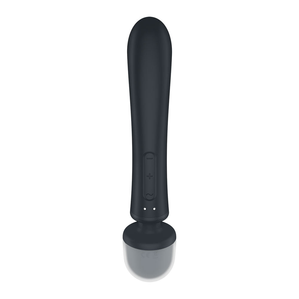 Satisfyer Triple Lover - Grey USB Rechargeable Rabbit Vibrator and Massage Wand – Sex toys NZ by Naughtyhut. Discreet delivery nationwide.