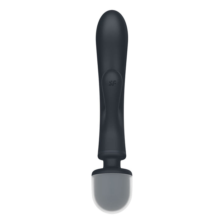 Satisfyer Triple Lover - Grey USB Rechargeable Rabbit Vibrator and Massage Wand – Sex toys NZ by Naughtyhut. Discreet delivery nationwide.