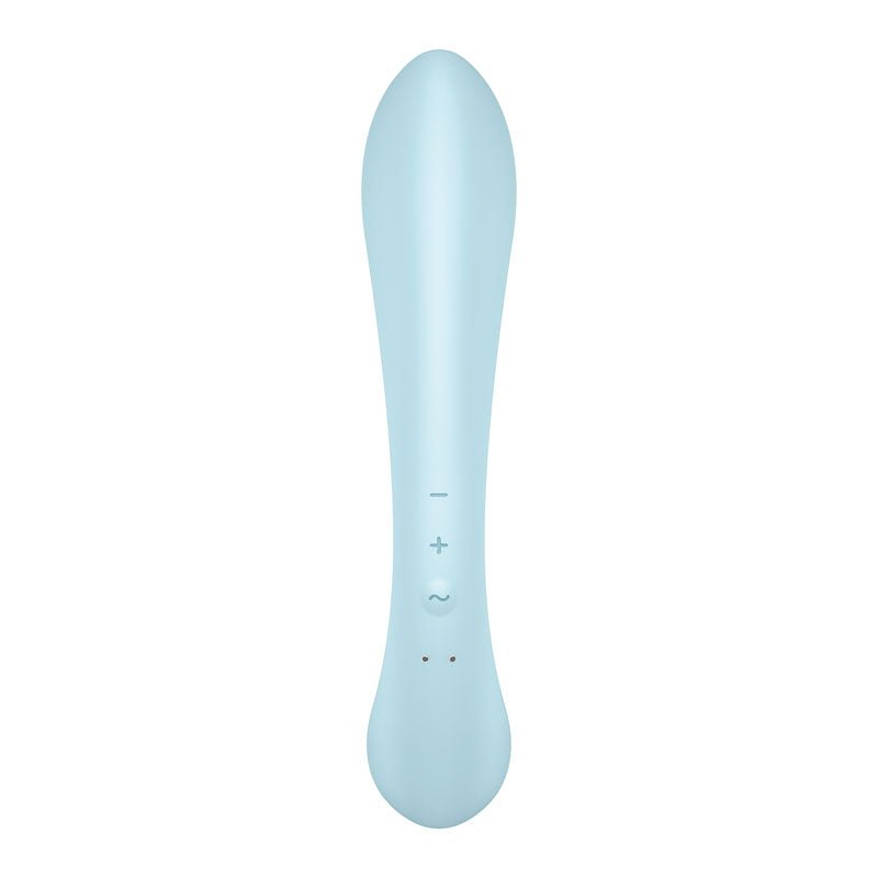 Buy Satisfyer Triple Oh - Light Blue USB Rechargeable Rabbit Vibrator – Naughtyhut NZ sex toys online. Discreet delivery & top brands.