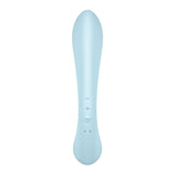 Buy Satisfyer Triple Oh - Light Blue USB Rechargeable Rabbit Vibrator – Naughtyhut NZ sex toys online. Discreet delivery & top brands.