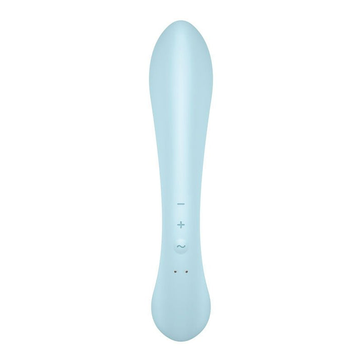 Satisfyer Triple Oh - Light Blue USB Rechargeable Rabbit Vibrator – Sex toys NZ by Naughtyhut. Discreet delivery nationwide.