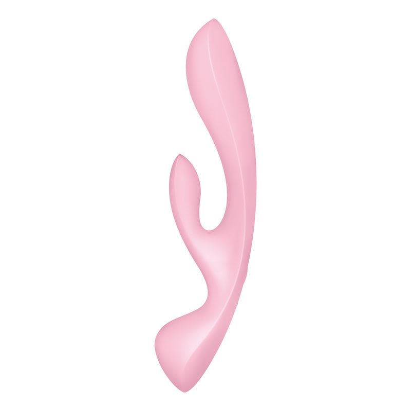 Buy Satisfyer Triple Oh - Pink USB Rechargeable Rabbit Vibrator – Naughtyhut NZ sex toys online. Discreet delivery & top brands.