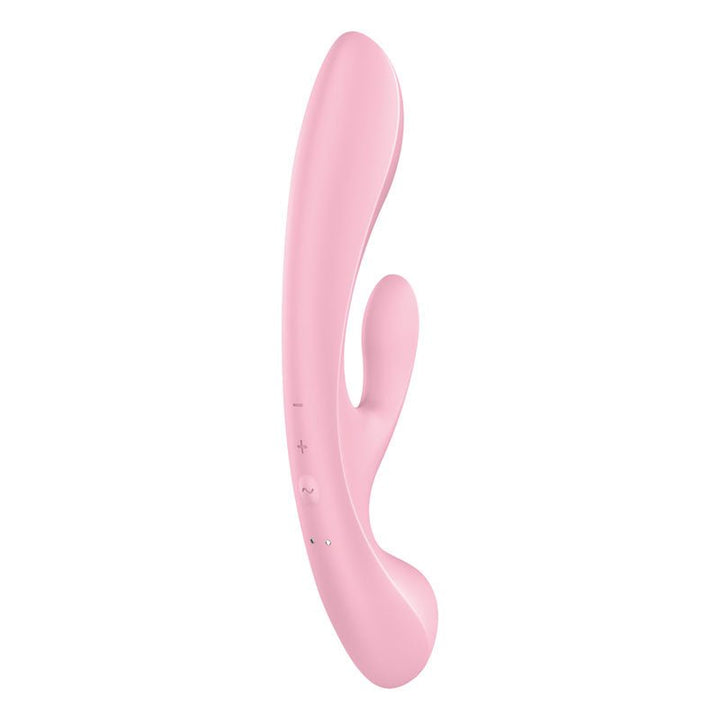 Satisfyer Triple Oh - Pink USB Rechargeable Rabbit Vibrator – Sex toys NZ by Naughtyhut. Discreet delivery nationwide.