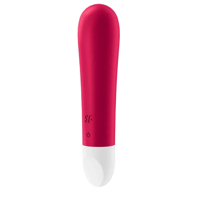 Satisfyer Ultra Power Bullet 1 - Bullet in Red, angled view