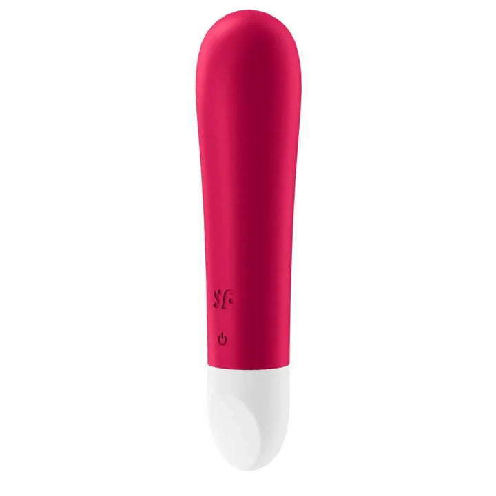 Satisfyer Ultra Power Bullet 1 - Bullet in Red, angled view