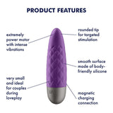 Buy Satisfyer Ultra Power Bullet 5 - Purple USB Rechargeable Bullet – Naughtyhut NZ sex toys online. Discreet delivery & top brands.