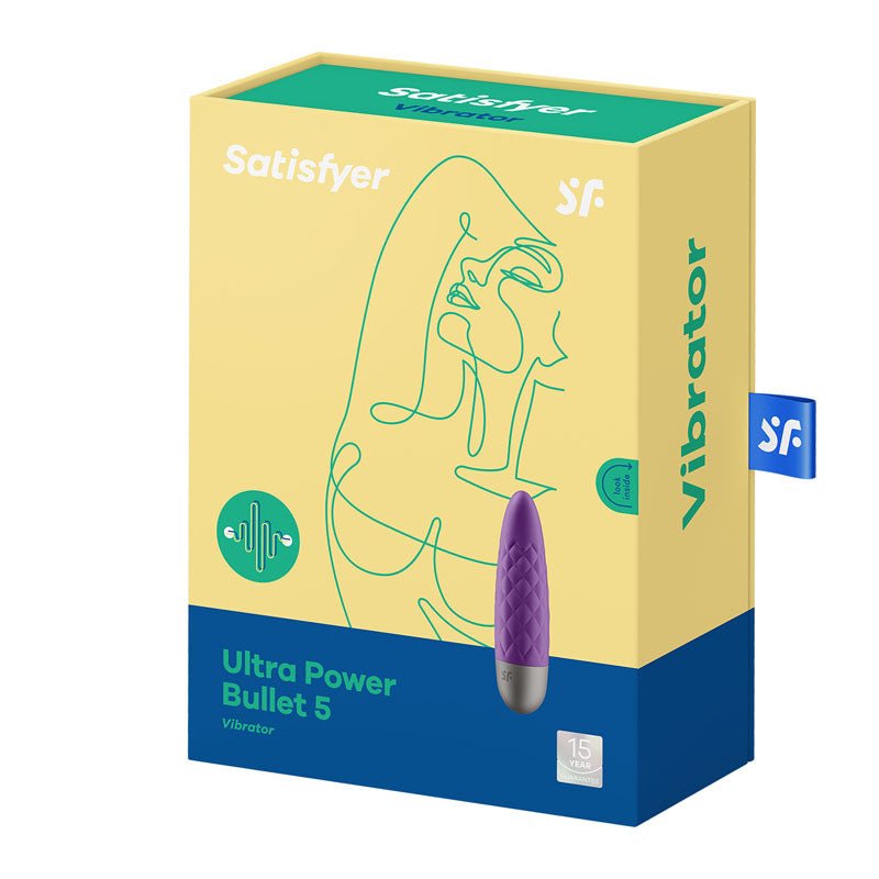 Buy Satisfyer Ultra Power Bullet 5 - Purple USB Rechargeable Bullet – Naughtyhut NZ sex toys online. Discreet delivery & top brands.