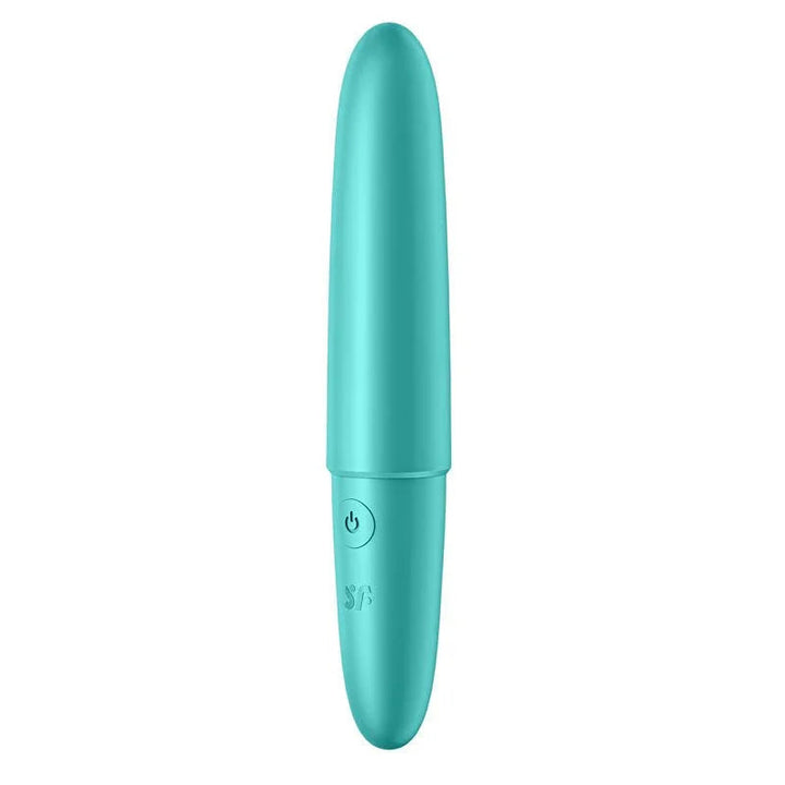 Satisfyer Ultra Power Bullet 6 - Bullet in Turquoise, angled view