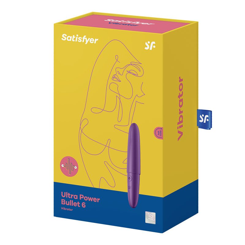Buy Satisfyer Ultra Power Bullet 6 - Purple USB Rechargeable Bullet – Naughtyhut NZ sex toys online. Discreet delivery & top brands.