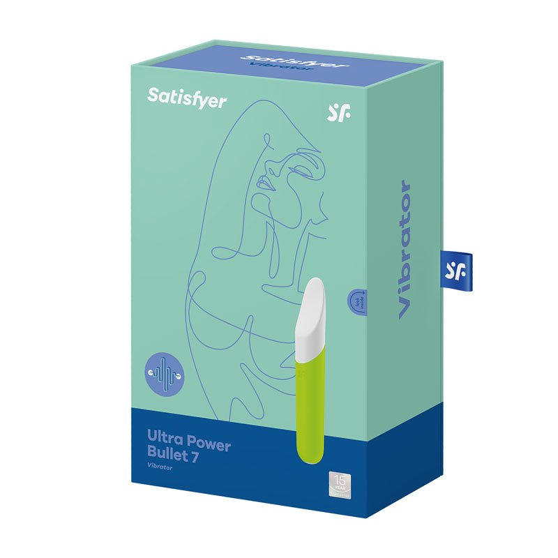 Satisfyer Ultra Power Bullet 7 - Green USB Rechargeable Bullet – Sex toys NZ by Naughtyhut. Discreet delivery nationwide.